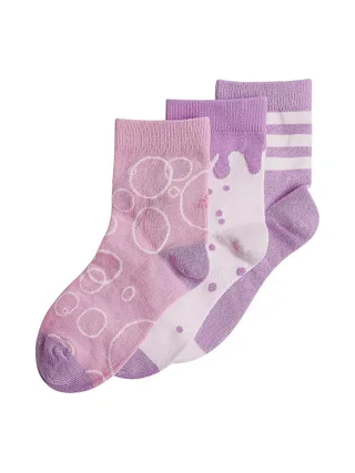X3 Paires de Chaussettes Rose Fille Adidas Kids Grf 2