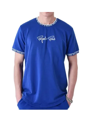 T-Shirt Bleu électrique/Blanc Homme Project X Paris 2511114 1