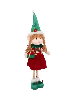 Déco de Noël Lutin Fille télescopique Atmosphera Filou 1