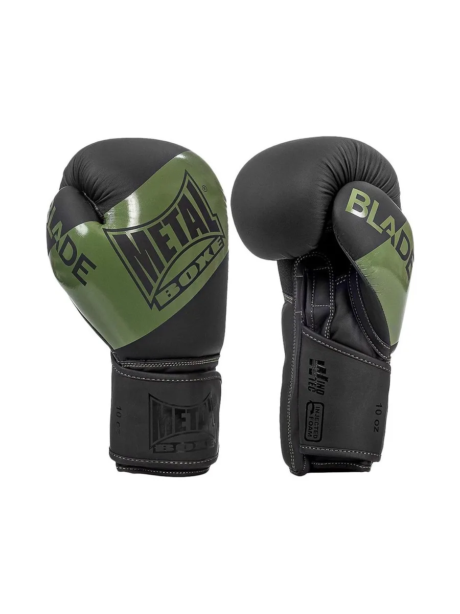 Gants d'entraînement Noir/Kaki Metal Boxe Blade 1