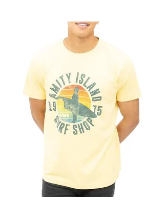 T-Shirt Jaune Homme Jaws Amity Surf Shop 1
