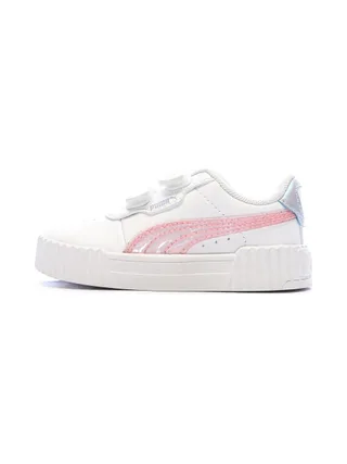 Baskets Blanche Fille Puma Carina 3.0 Blurry Dr 1