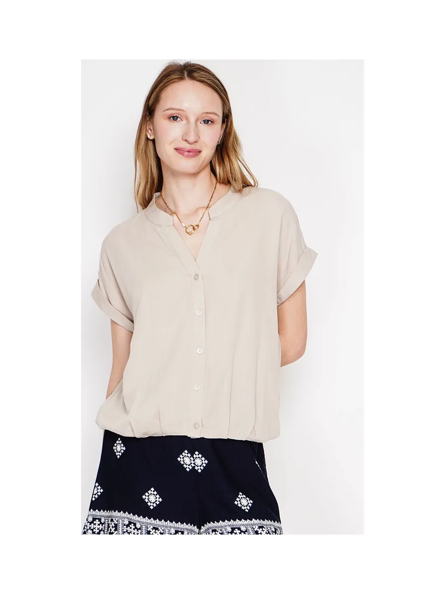 Chemise col tunisien boutonné devant 9