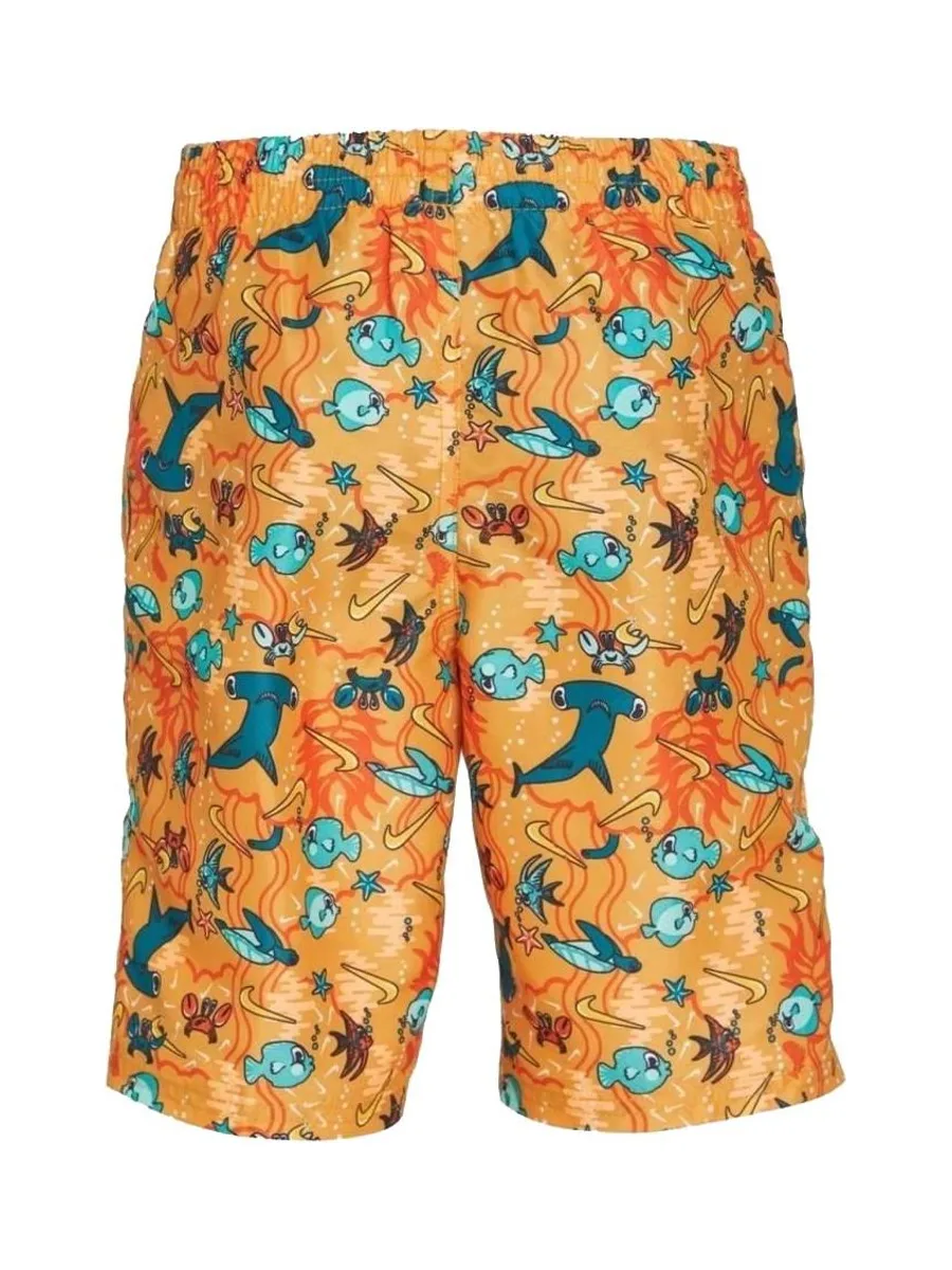 Short de bain Orange/Bleu Garçon Nike 6 Volley 3