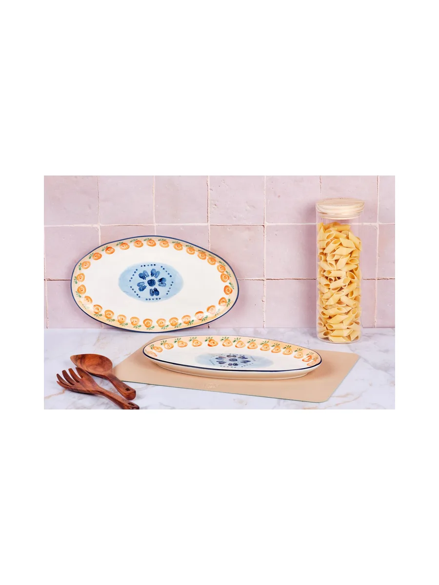 Plateau de service NAPOLI 36,5 x 22cm - 2 pièces - Agrume 2