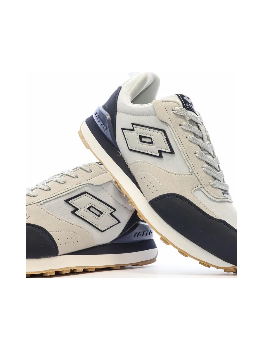 Baskets Grises/Marine Homme Lotto Twenty 5 8
