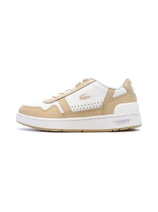 Baskets Blanche/Beige Homme Lacoste T-clip 124 1