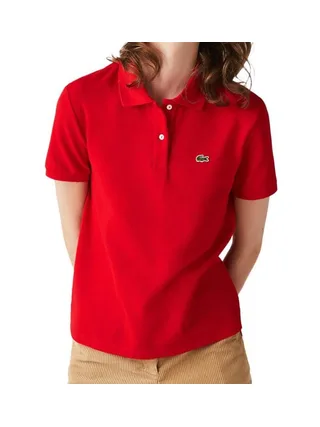 Polo Rouge Femme Lacoste Polo PF7839-240 1