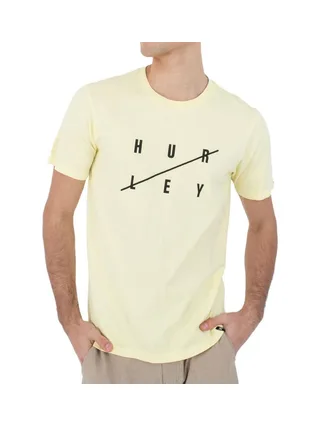 T-shirt Jaune Homme Hurley MTSEU00013 1