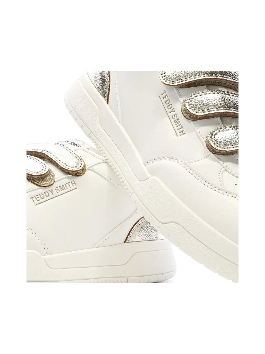 Baskets Ecru/Doré Femme Teddy Smith Sra C 7