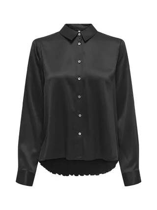 Chemisier Noir Femme Only Plisse 1