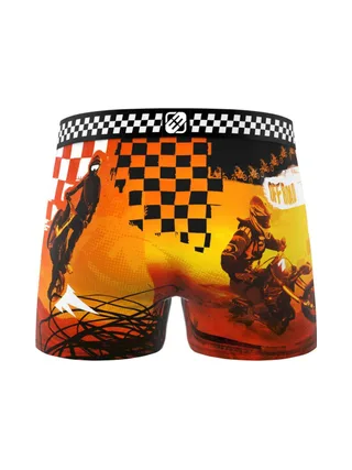Boxer Noir/Jaune Homme Freegun Cross 2