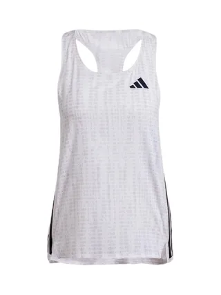 Débardeur Blanc/Noir Femme Adidas Adizero 1