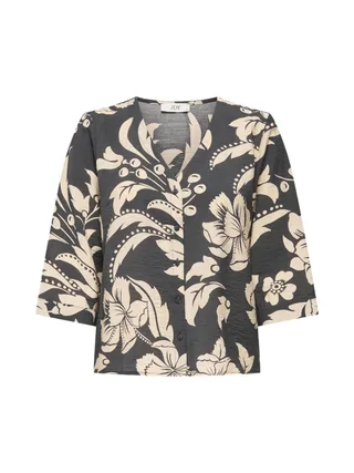 Blouse Beige/Gris Foncé Femme JDY Troya 1