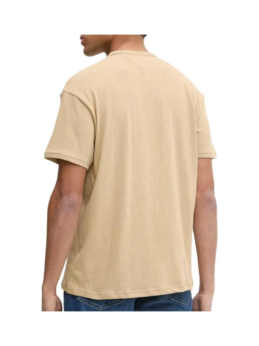 T-Shirt Beige Homme Tommy Hilfiger Linear0 3