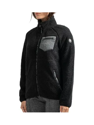 Veste Sherpa Noir Femme Sun Valley DINGBO 1