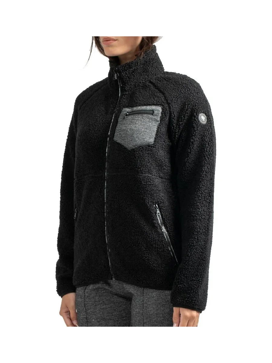 Veste Sherpa Noir Femme Sun Valley DINGBO 2
