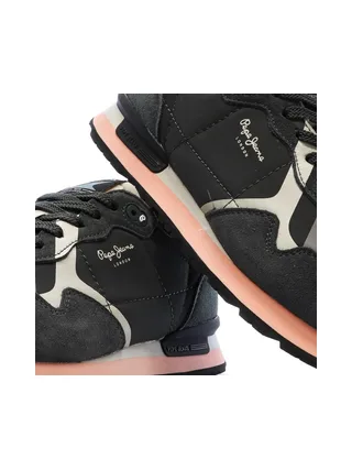 Baskets Noir/Rose Homme Pepe jeans Brit Prints 7