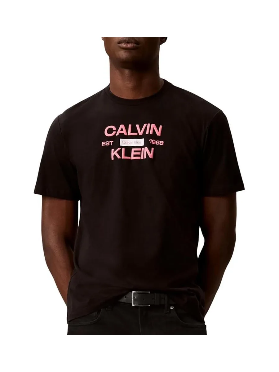 T-Shirt Noir Homme Calvin Klein Jeans Calvinklei 2