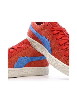 Baskets Rouge/Bleu Garçon Puma Suede One Piece Jr 7