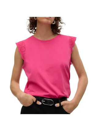 Top Or Femme Vero Moda Vmemily Sl Gathering Top Jrs Noos 10305210-R°Y 1