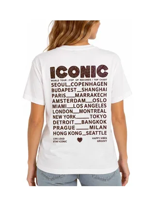T-Shirt Blanc Femme Mère et Fille Iconic Bandana 2
