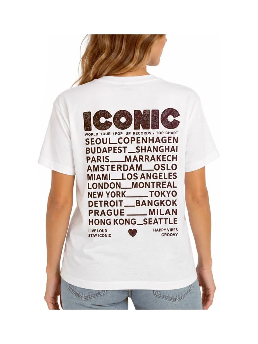 T-Shirt Blanc Femme Mère et Fille Iconic Bandana 3