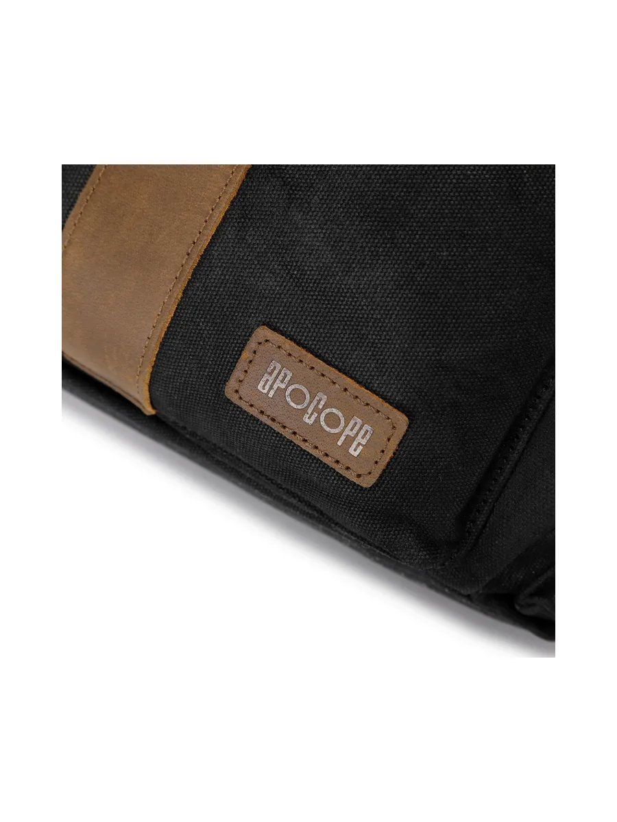 ALI - Sac à dos en cuir véritable et toile enduite - Bleu 64