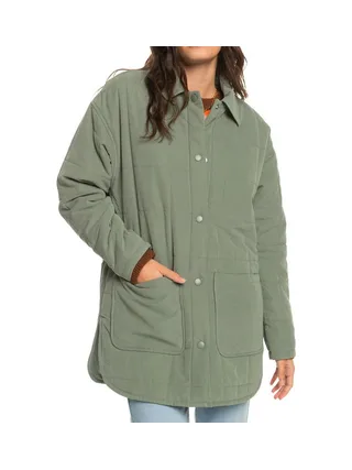Manteau Matelassé Vert Femme Roxy Next Up 1