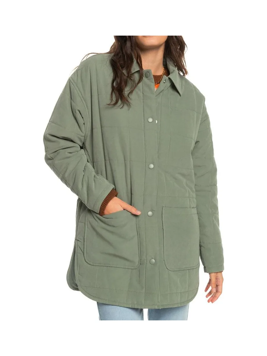 Manteau Matelassé Vert Femme Roxy Next Up 1