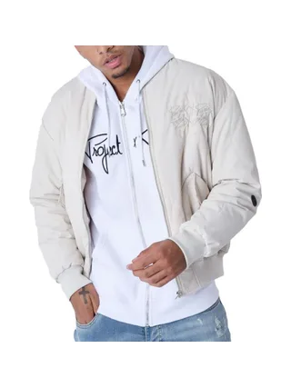 Veste Bomber Beige Homme Project X Paris Vague 1
