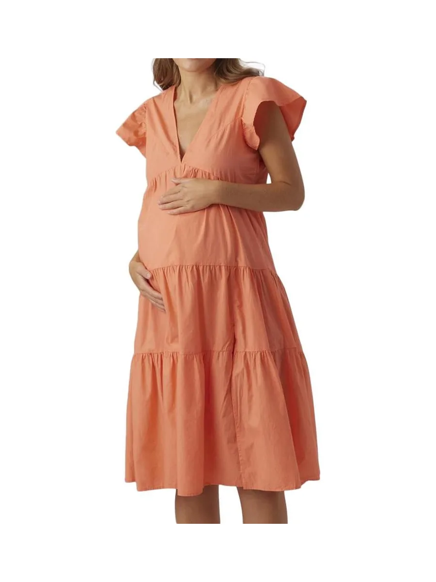 Robe de Grossesse Corail Femme Vero Moda Marternity Jarlotte 2