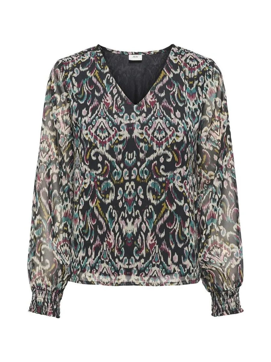 Blouse Noir Imprimé Femme JDY Jonna 2