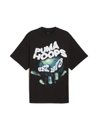 T-Shirt Noir Homme Puma Hoopss 1
