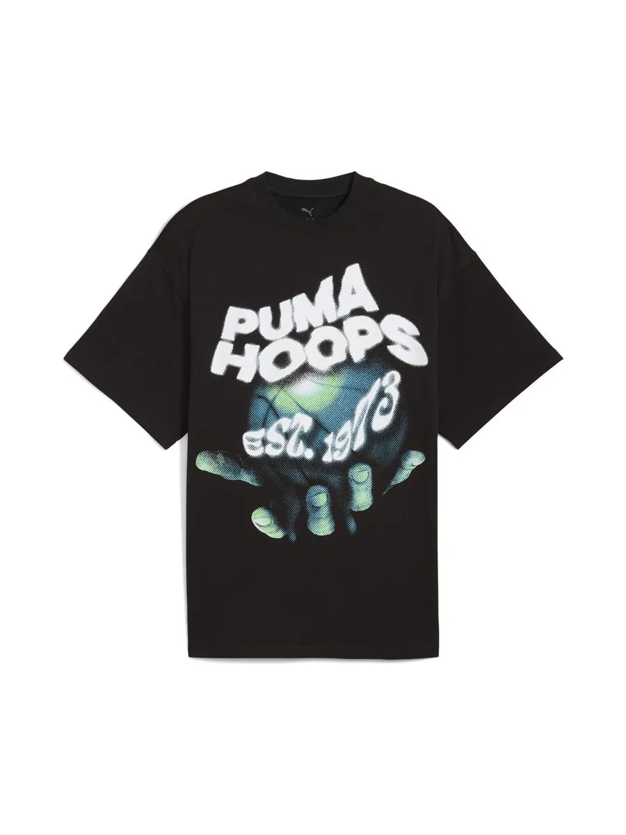 T-Shirt Noir Homme Puma Hoopss 2