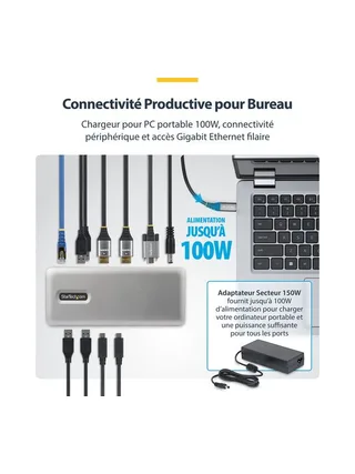 StarTech.com 196UE-USBC-DOCK laptop dock/port replicator 8