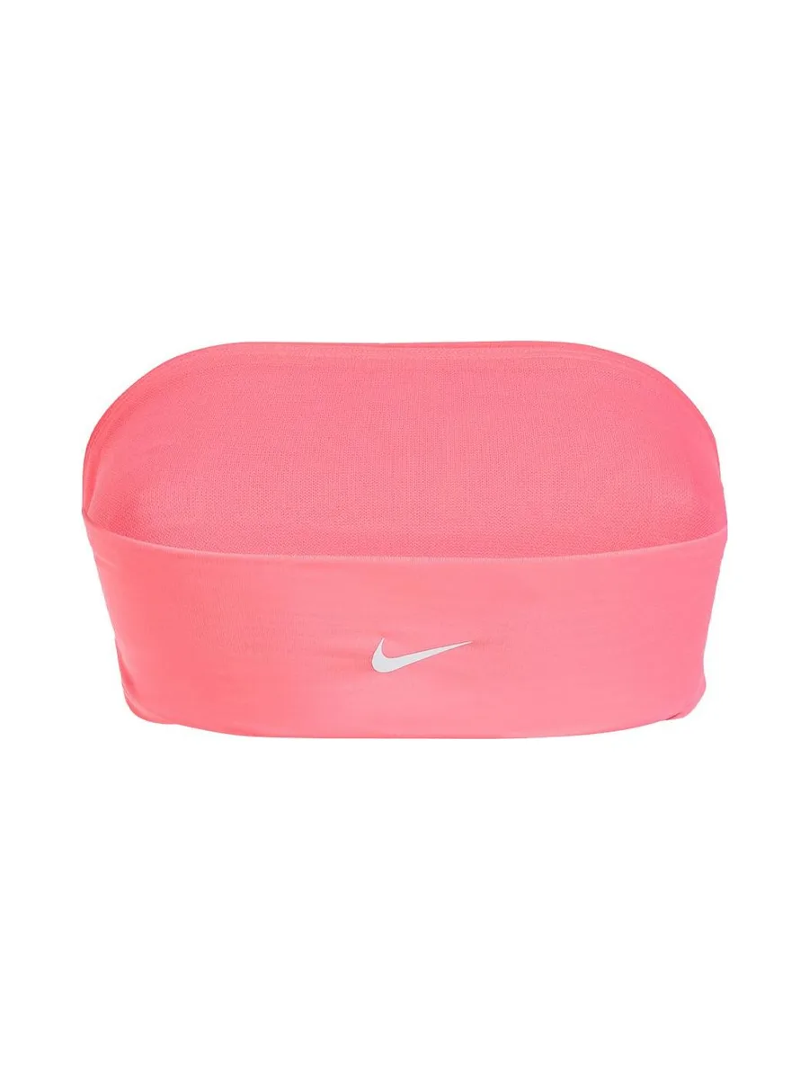 Haut de maillot de bain Rose Fluo Femme Nike Bandeau Bikini Top 3