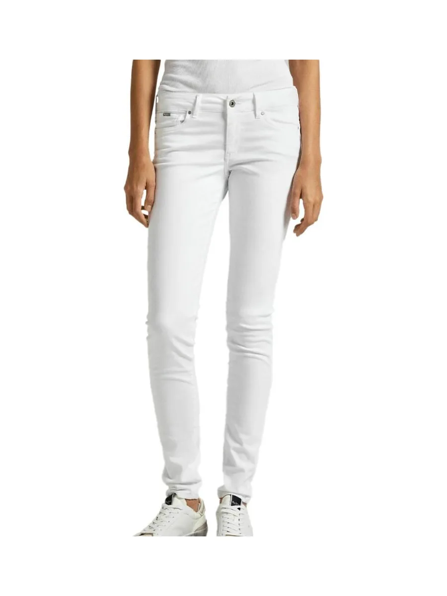 Jean Slim Blanc Femme Pepe Jeans Gymdigo 2