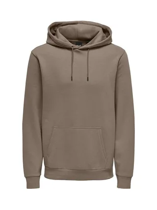 Sweat à Capuche Marron Clair Homme Only & Sons Ceres 1