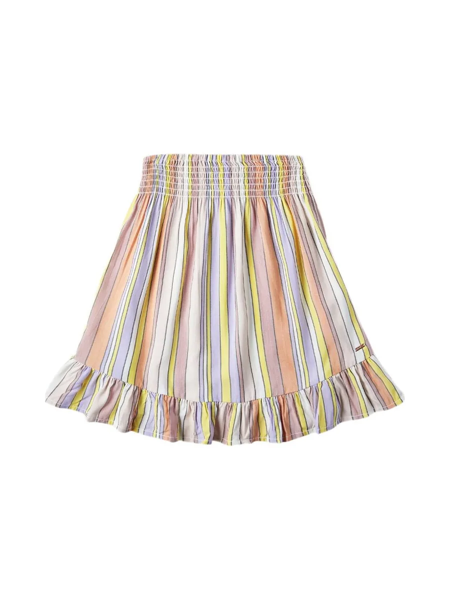 Jupe à Rayures Rose/Jaune Fille O'Neill Lilia Smocked 2