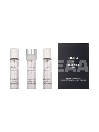 Chanel Bleu De Chanel Pour Homme Giftset 60ml - 3x Edp Spray 20ml Refill - Travel Sprays 1