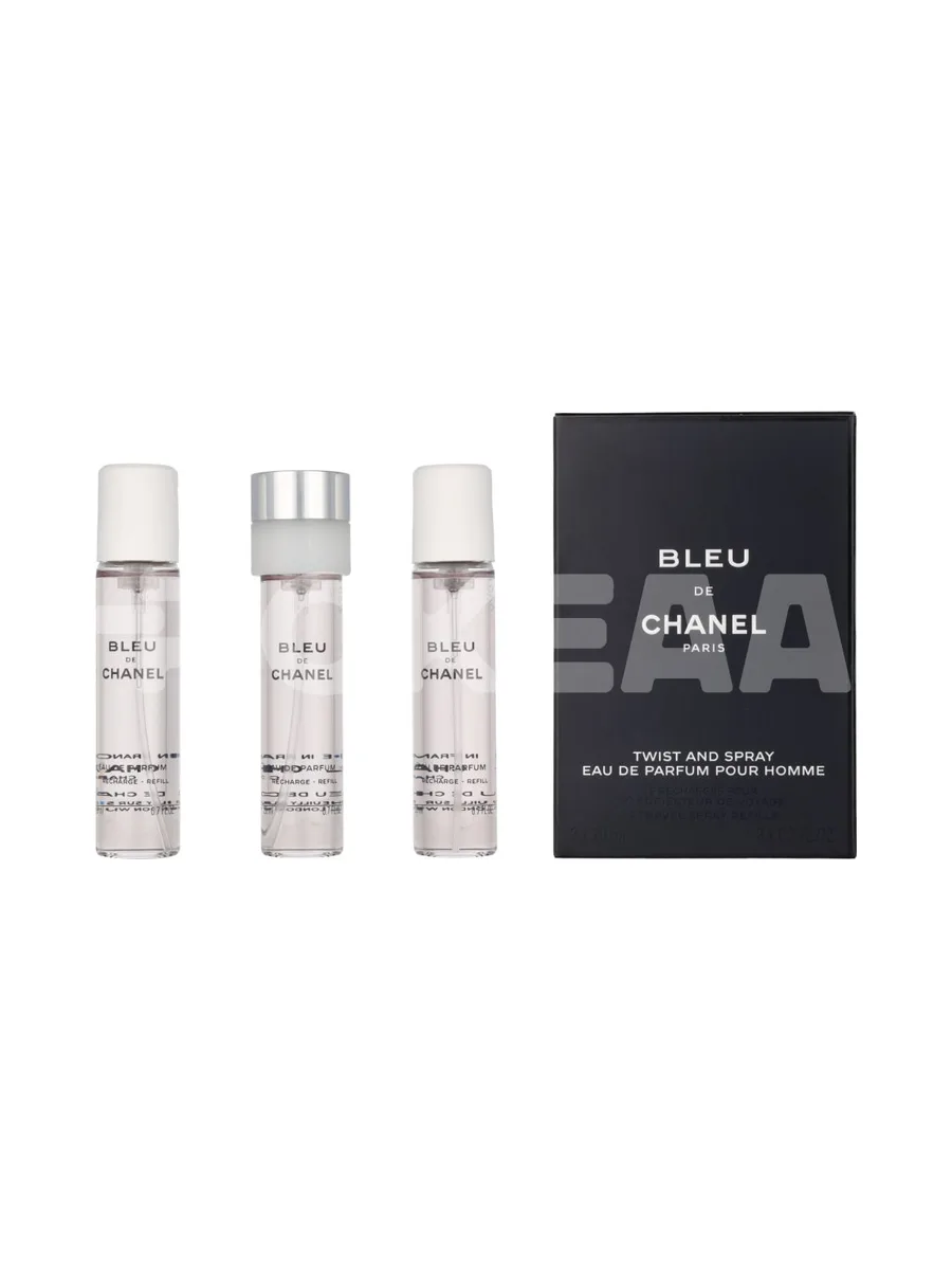 Chanel Bleu De Chanel Pour Homme Giftset 60ml - 3x Edp Spray 20ml Refill - Travel Sprays 1