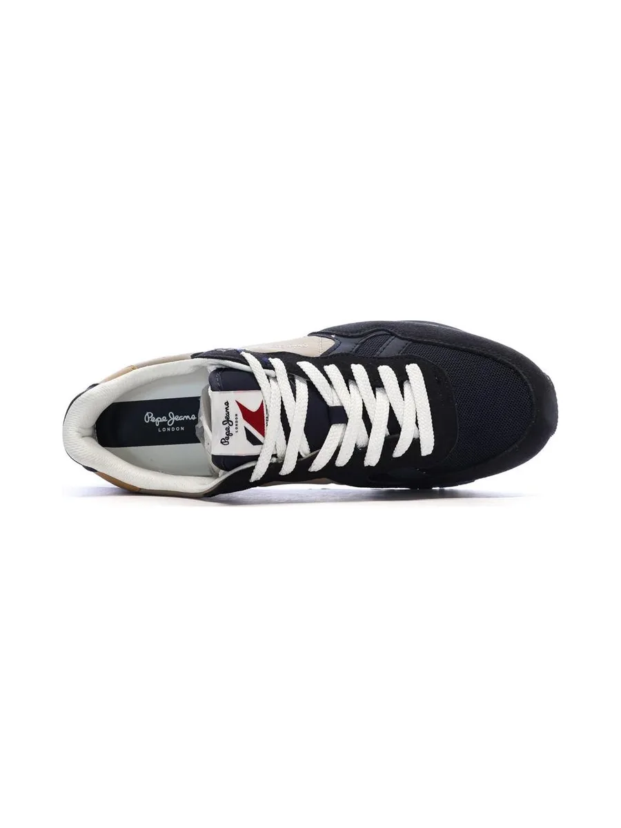 Baskets Marine/Taupe Homme Pepe jeans Brit Road M 5