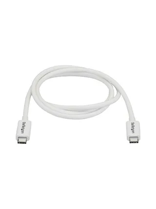 1m Thunderbolt 3 Cable 20Gbps - White 2
