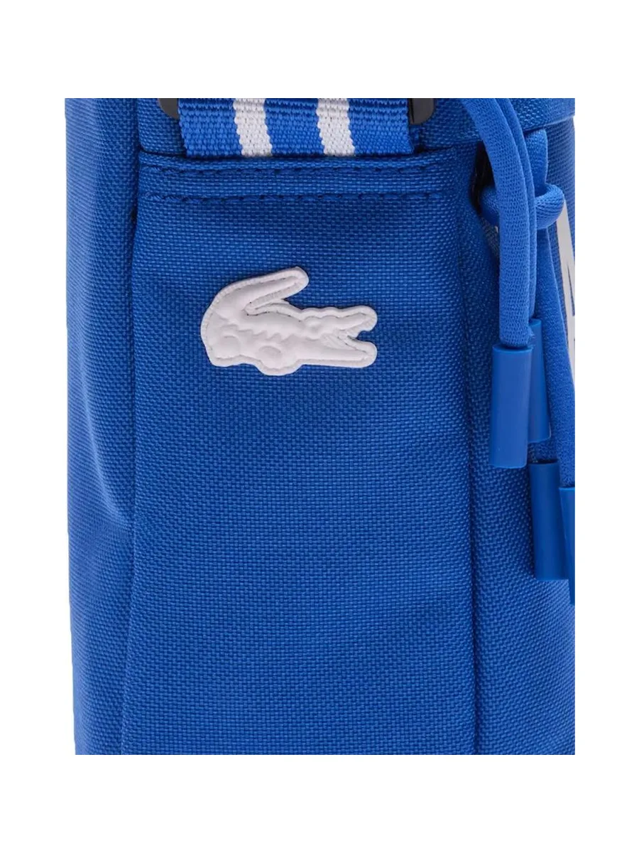 Sacoche Bleu Homme Lacoste Vertical Camera 4