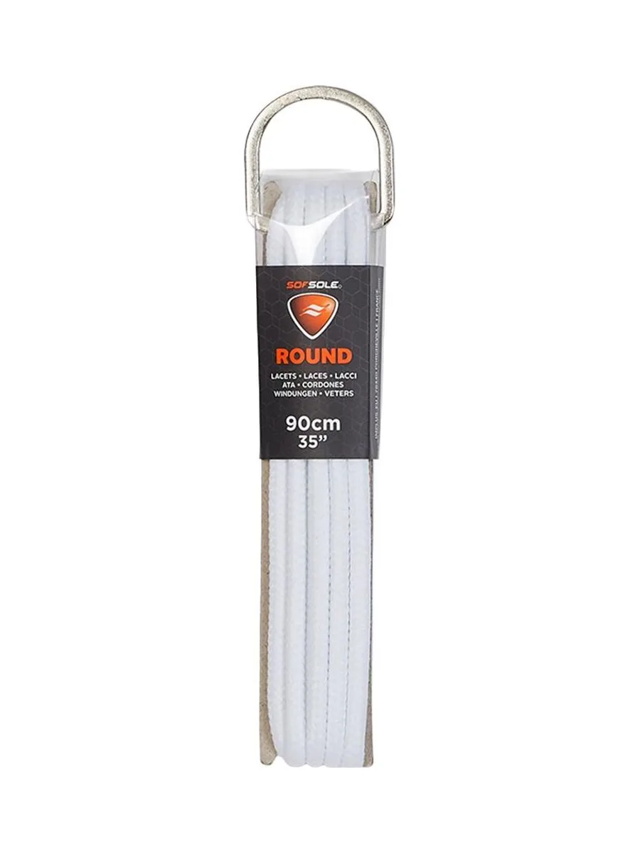 Lacets Blanc Mixte Sofsole Dring Round White 90 Cm 2