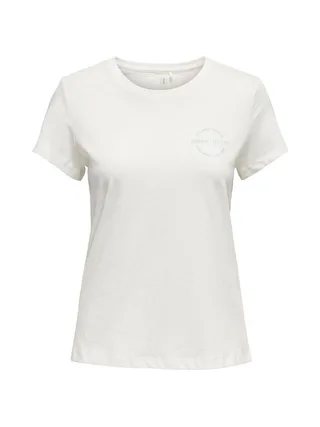T-shirt Écru Femme Only Pay Life 1