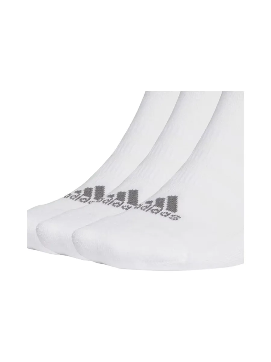 Lot de trois paires de chaussettes Blanches Homme Adidas Cushion 3