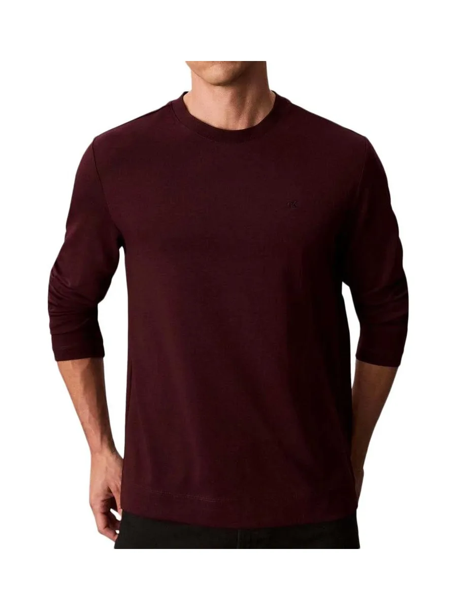 T-shirt Manches longues Marron Homme Calvin Klein Jeans Luxe 2