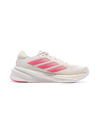 Baskets Blanches/Roses Femme Adidas Stride 2